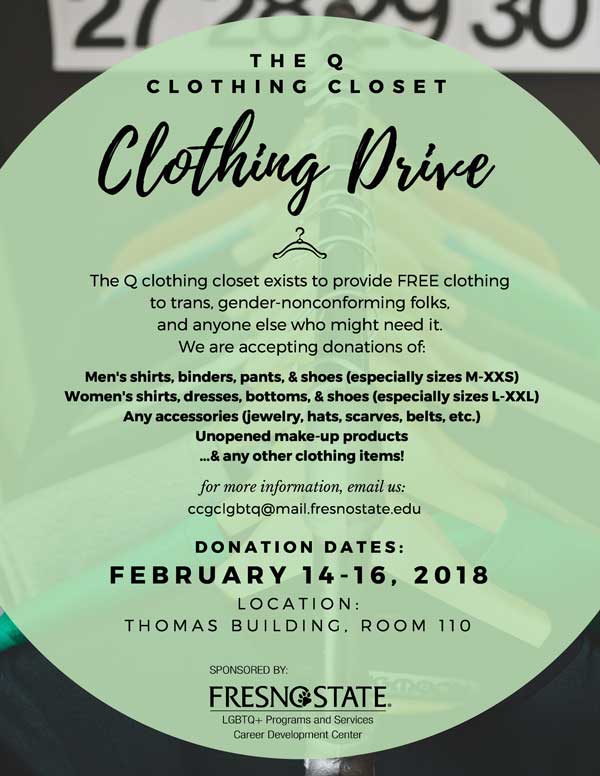 clothing drive flyer